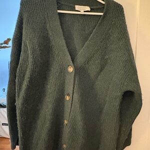 & Other Stories Forest Green Cardigan